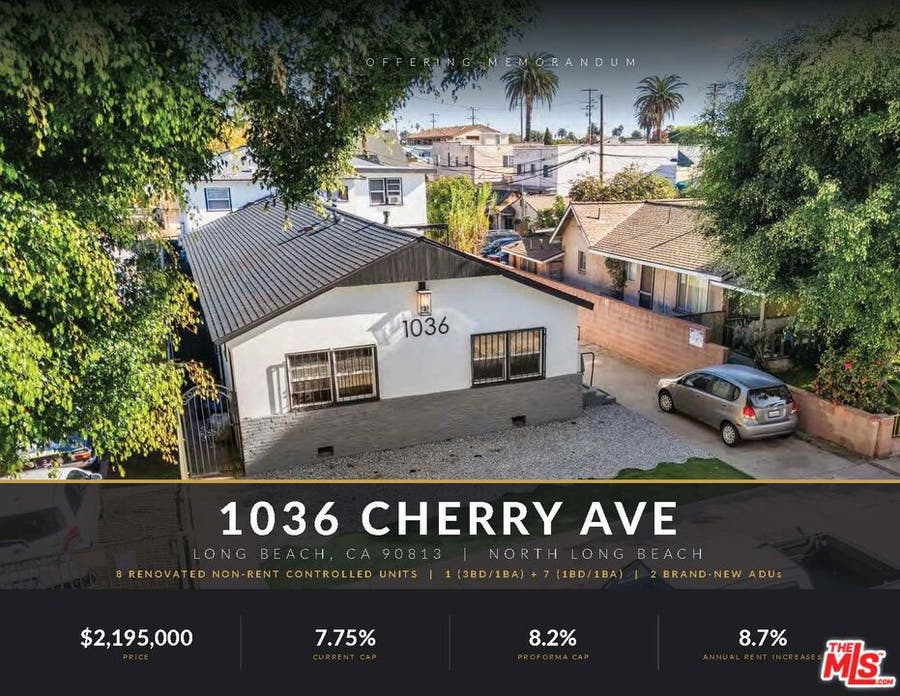 Property photo for 1036 Cherry Avenue, Long Beach, CA