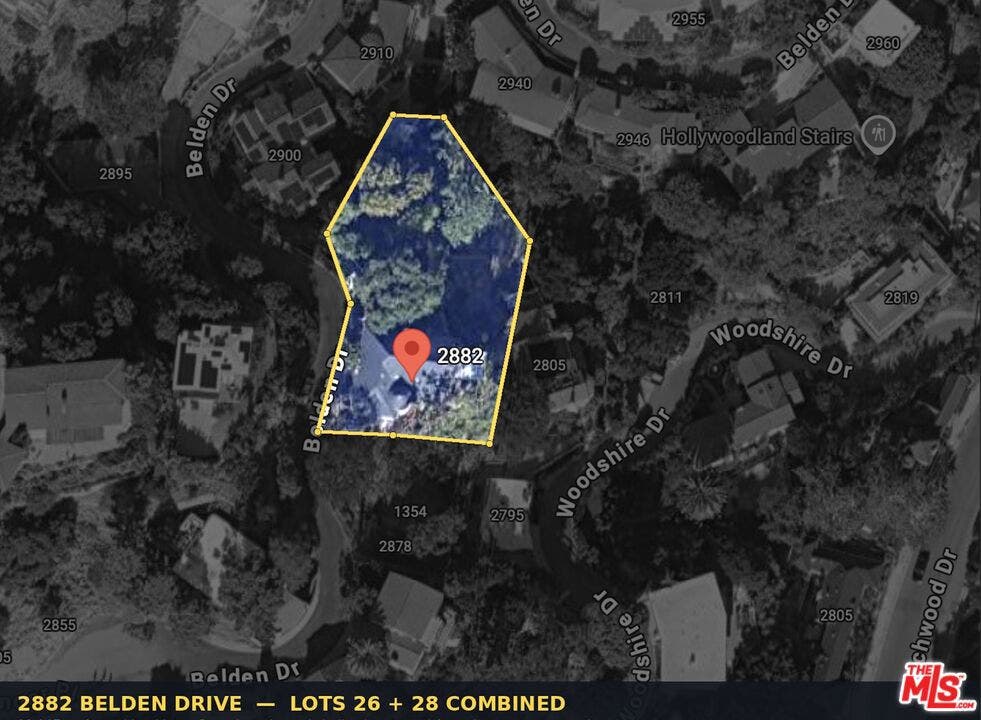 2882 Belden Drive, Los Angeles, CA 90068 13,172 Sq-Ft Lot
