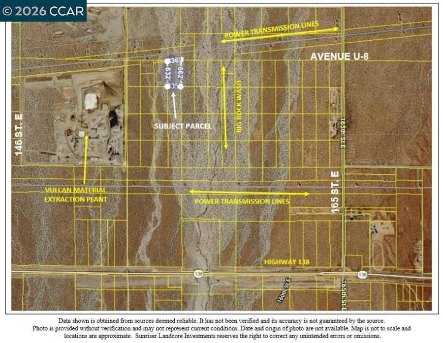 Property photo for 157 St. E and U-8, Palmdale, CA