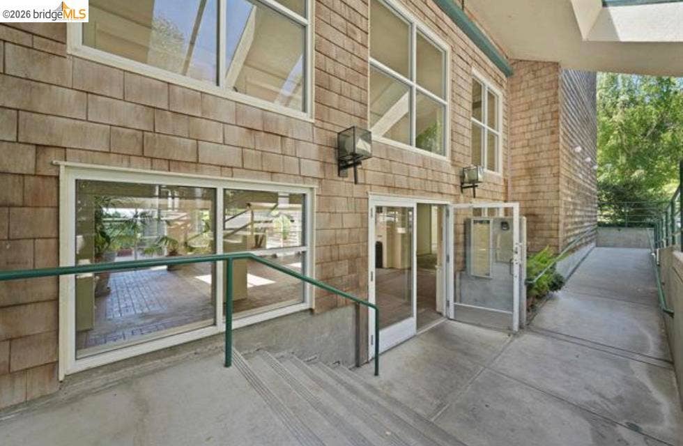 1200 Brickyard Way, #101, Richmond, CA 94801 Stairs and ramp to the first level, which is where this unit is located.