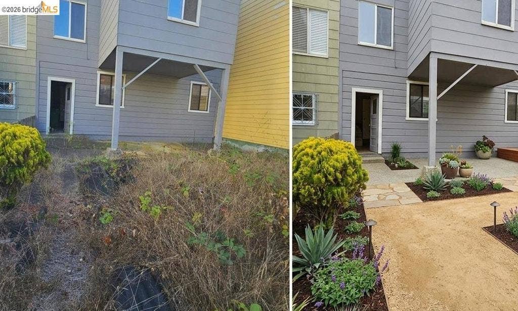 715 17Th Ave, San Francisco, CA 94121 An idea for the yard, waiting for your imagination and some TLC. Before and After concept with the help of Chatgpt.