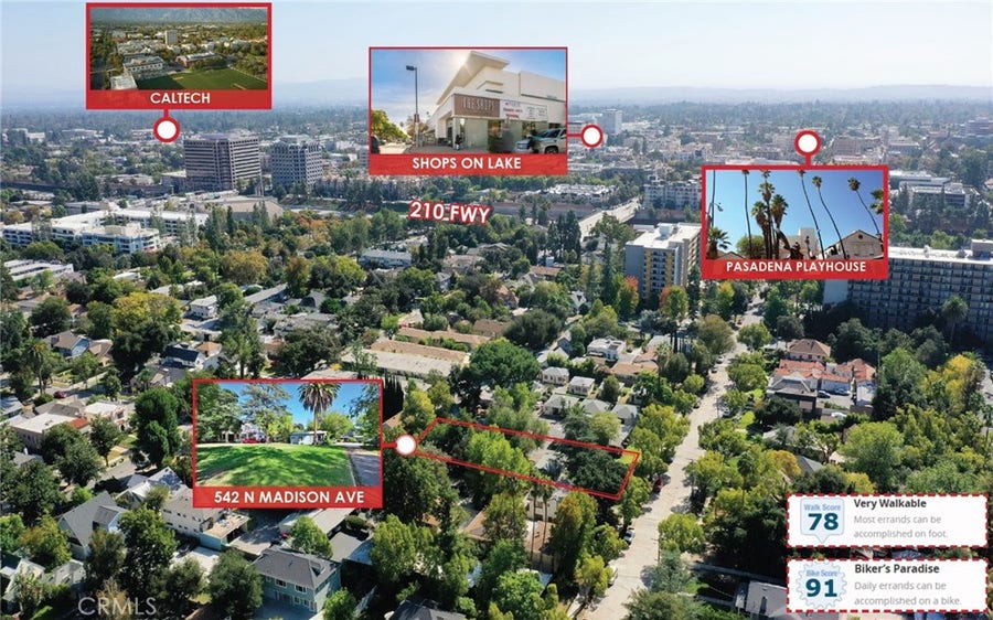 Property photo for 542 N Madison, Pasadena, CA