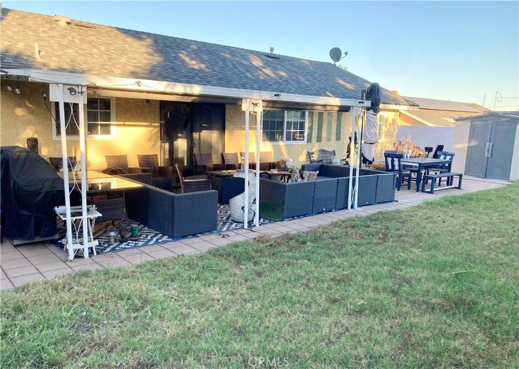 1273 Elsinor Avenue, Ventura, CA 93004 Rear Yard, Patio & Storage Shed