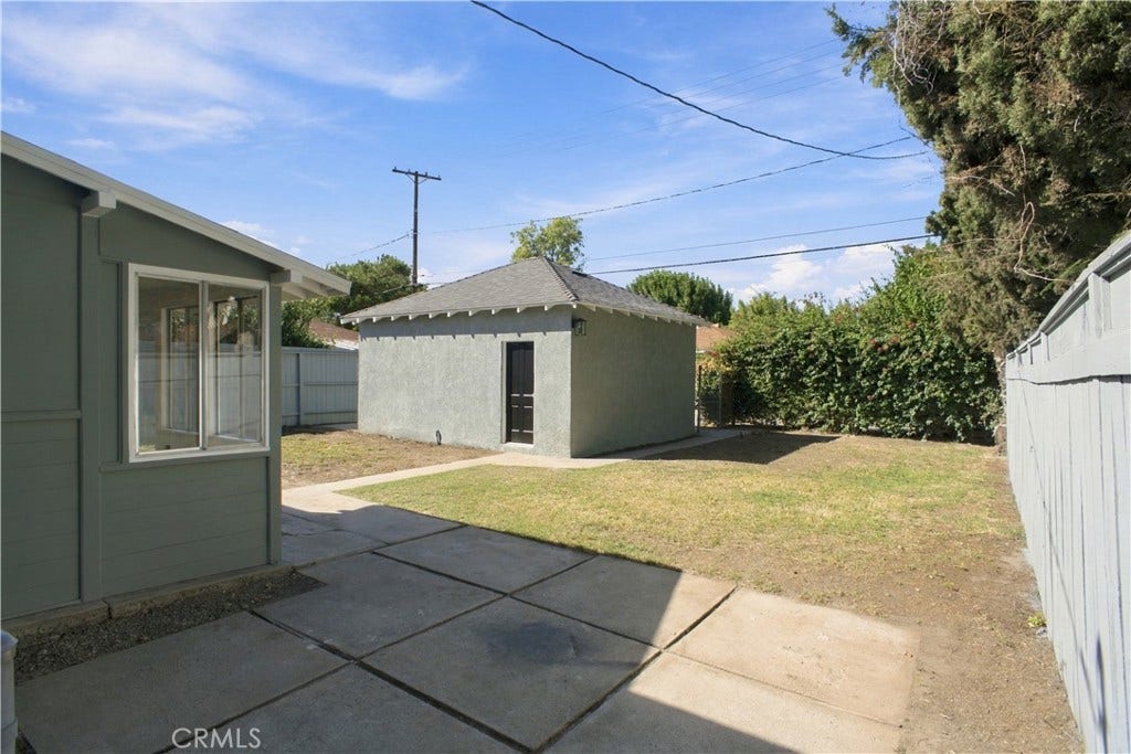 2211 W Verdugo, Burbank, CA 91506 Backyard with Patio and Double Detached Garage