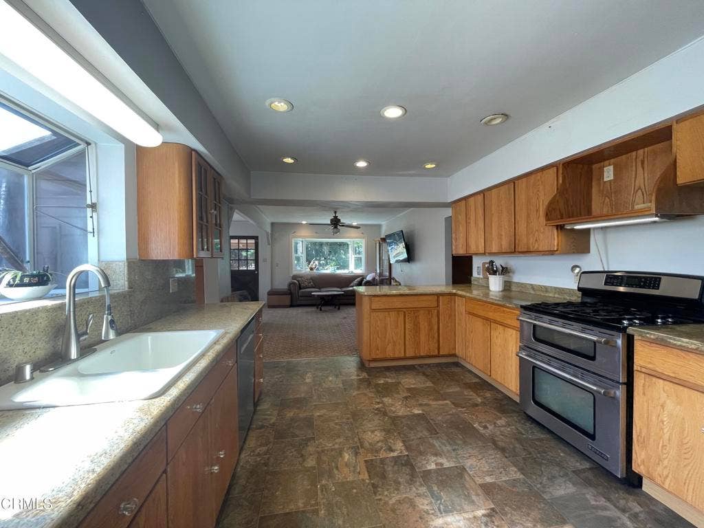 18801 Lahmon Lane, Fort Bragg, CA 95437 Kitchen to LR