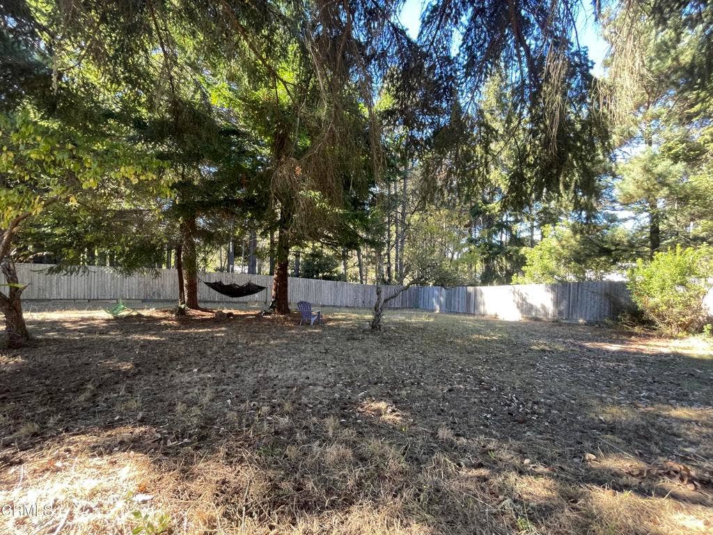 18801 Lahmon Lane, Fort Bragg, CA 95437 Yard N.W corner_fenced.