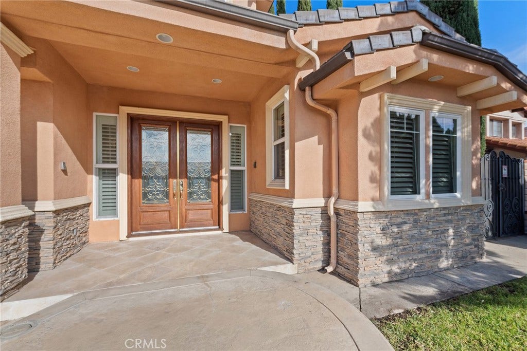 21819 E Chestnut Court, Walnut, CA 91789 Front Grand entrance
