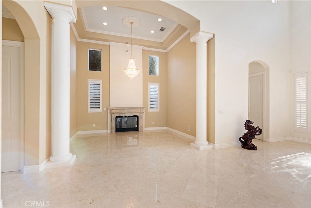 21819 E Chestnut Court, Walnut, CA 91789 Private living room with Swarovski Crystal chandelier #1