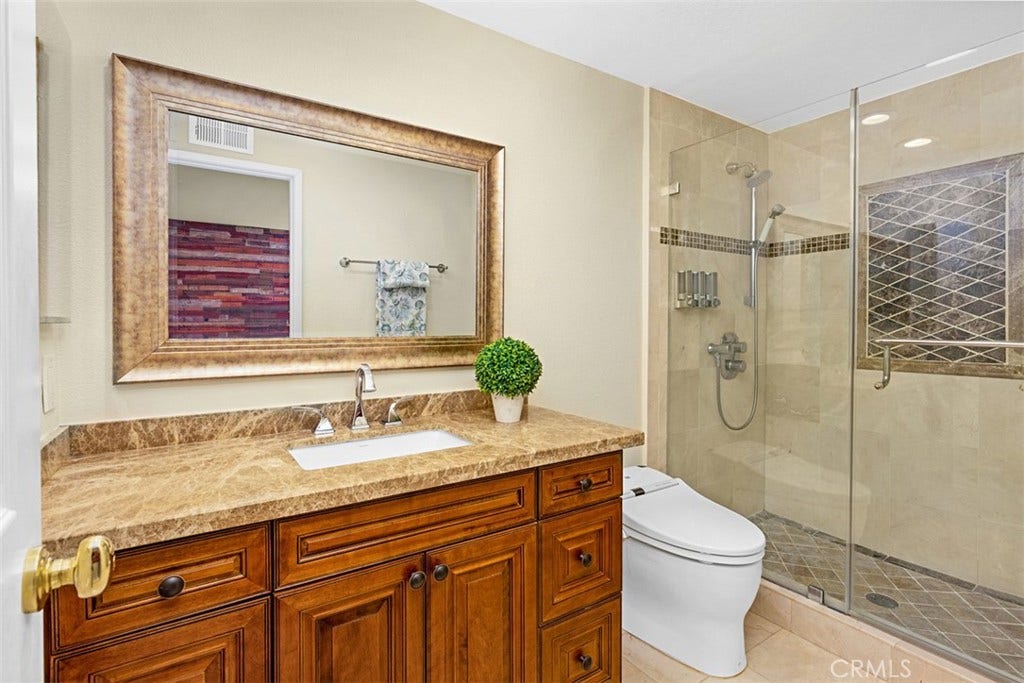 21848 Arbor Court, Walnut, CA 91789 Upstairs bathroom 3 with toto toilet with wall remote control