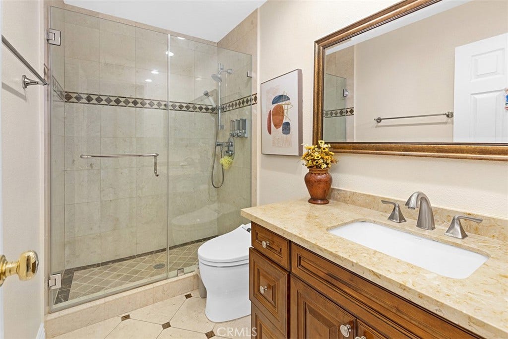 21848 Arbor Court, Walnut, CA 91789 Downstairs bathroom with shower and with toto toilet with wall remote control