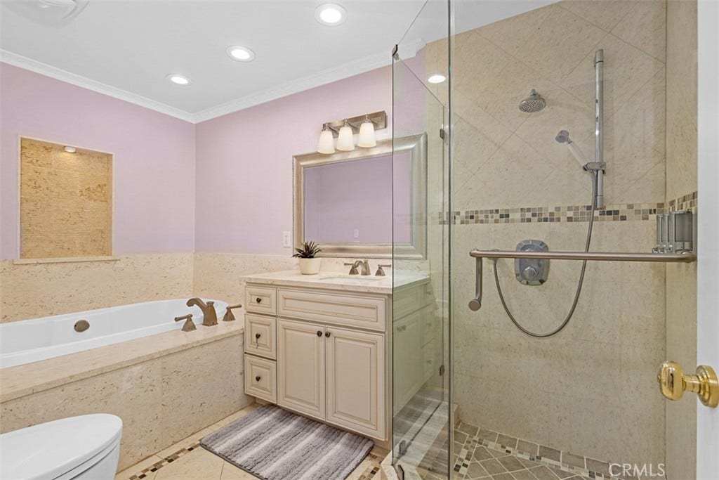 21848 Arbor Court, Walnut, CA 91789 Upstairs bathroom 3 with toto toilet with wall remote control