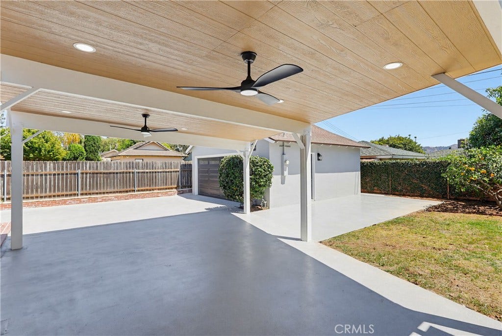 1532 E Old Badillo, Covina, CA 91724 Patio with LED lighting and ceiling fans