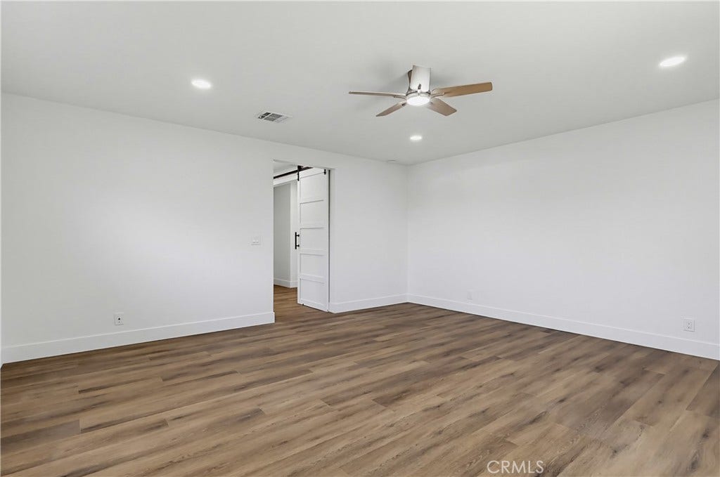 1532 E Old Badillo, Covina, CA 91724 Primary bedroom w/LED lighting and ceiling fan