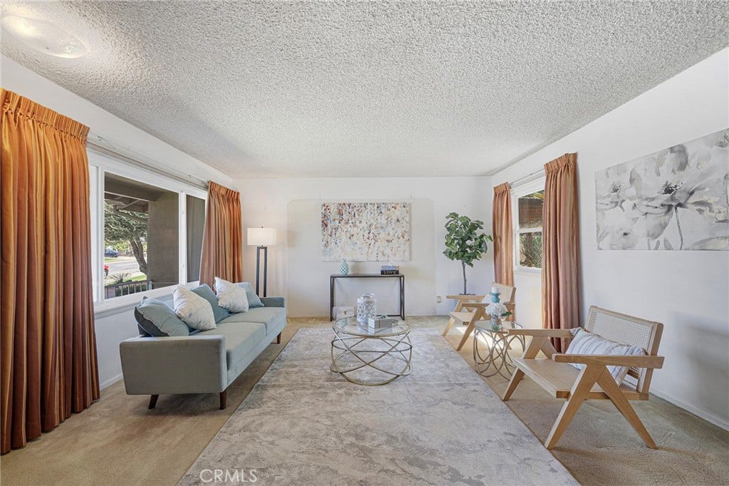 604 N Charter, Covina, CA 91724 Plenty of space in the formal living room with large picture window.