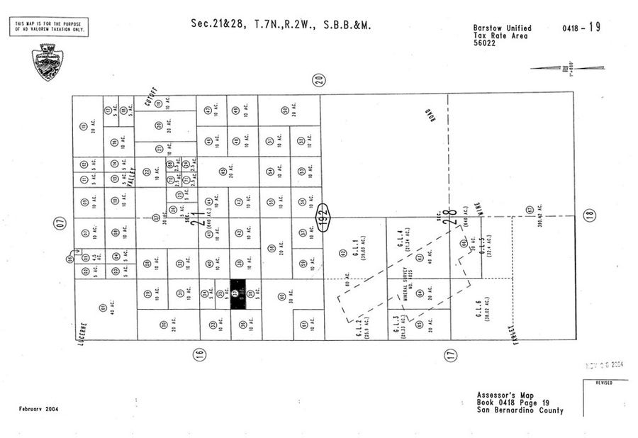 Property photo for 0 Stoddard Wells and Lucerne Valley Cutoff, Apple Valley, CA