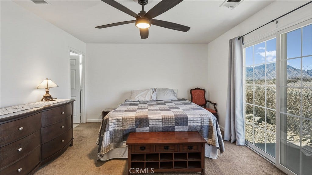12755 Hyacinth, Whitewater, CA 92282 Master bedroom has beautiful views
