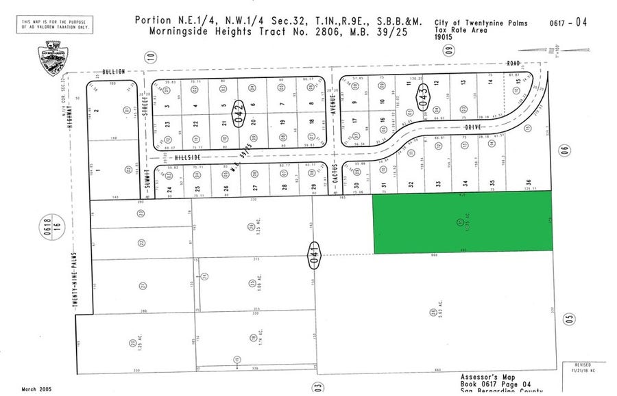 Property photo for 0 Old Dale Road, Palms, CA