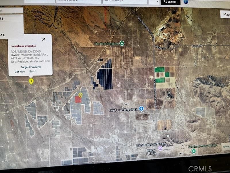 Property photo for 0 W 150th Street, Rosamond, CA