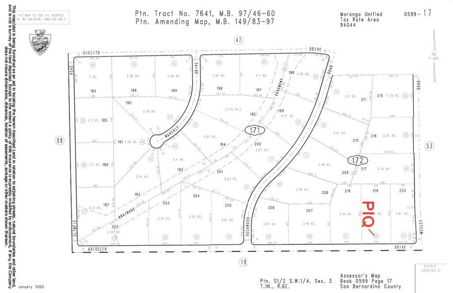 Property photo for 0 Aberdeen, Joshua Tree, CA