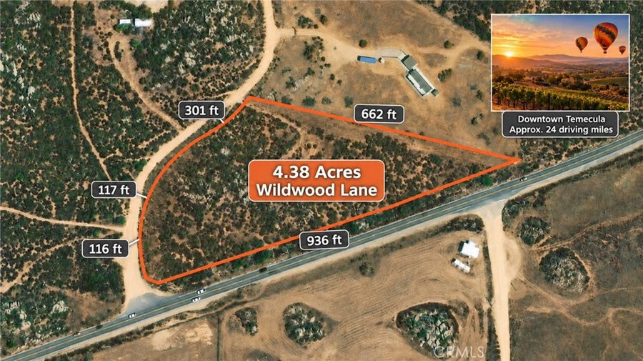 Property photo for 0 Wildwood Lane, Aguanga, CA