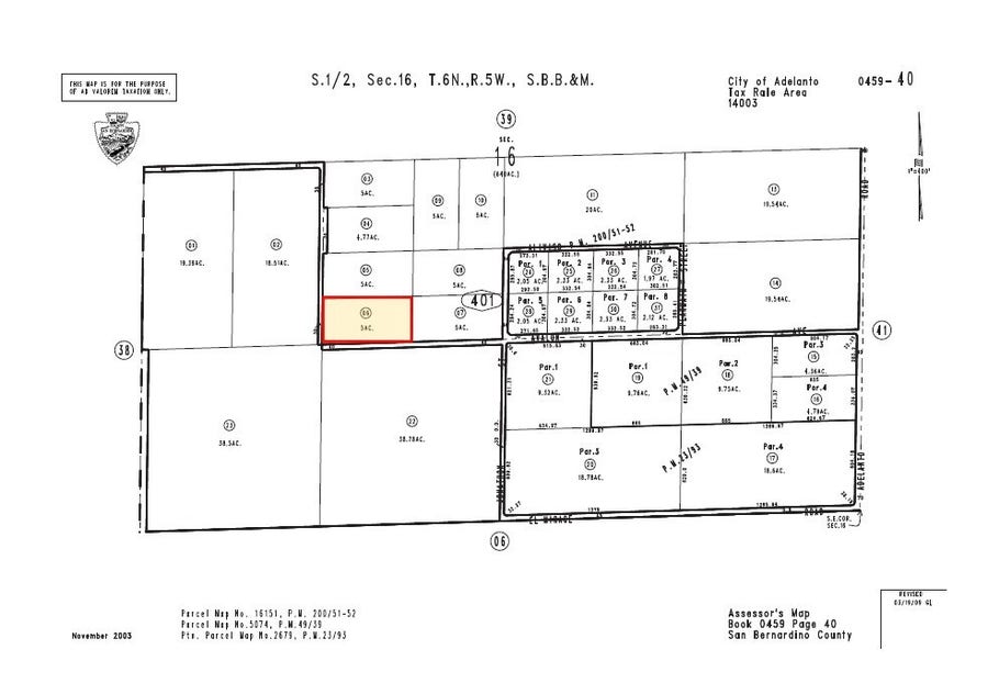 Property photo for 0 Avalon Avenue, Adelanto, CA
