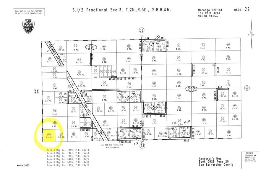 Property photo for 0 Escantado Rd, Landers, CA