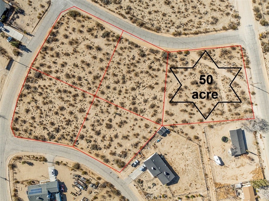 723 Clark Road, Lucerne Valley, CA 92356 Red boundary lines on pictures are an estimate and for marketing purposes only. Buyer to verify all aspects of this property including, but not limited to location, utilities, assessments, boundaries, usage, access, and zoning to satisfy themselves.