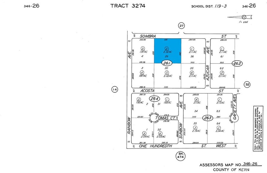 Property photo for 0 Acosta St., Rosamond, CA