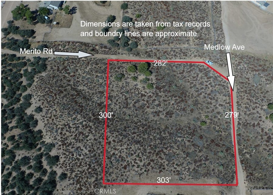 Property photo for 0 Medlow, Oak Hills, CA