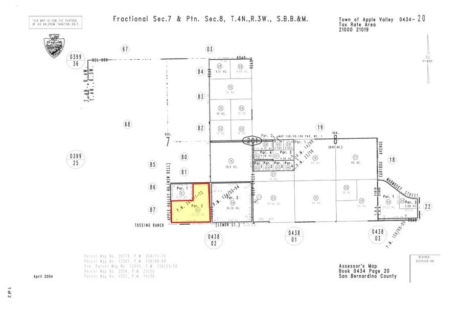 Property photo for 0 Tussing Ranch Road, Apple Valley, CA