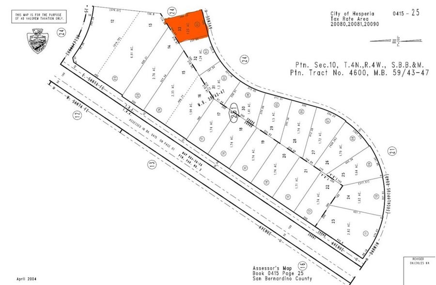 Property photo for 17212 Darwin, Hesperia, CA