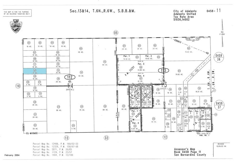 Property photo for 0 Caughlin Rd. #4, Adelanto, CA