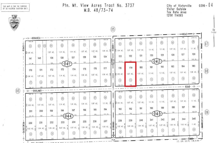 Property photo for 0 Dos Palmas, Victorville, CA