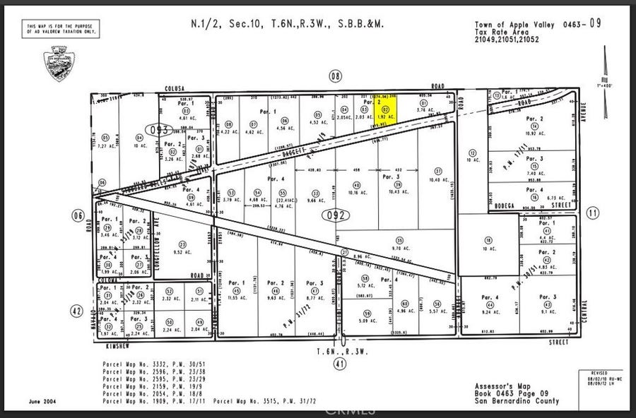 Property photo for 0 Stoddard Wells Parcel #0463-092-02 Road, Apple Valley, CA