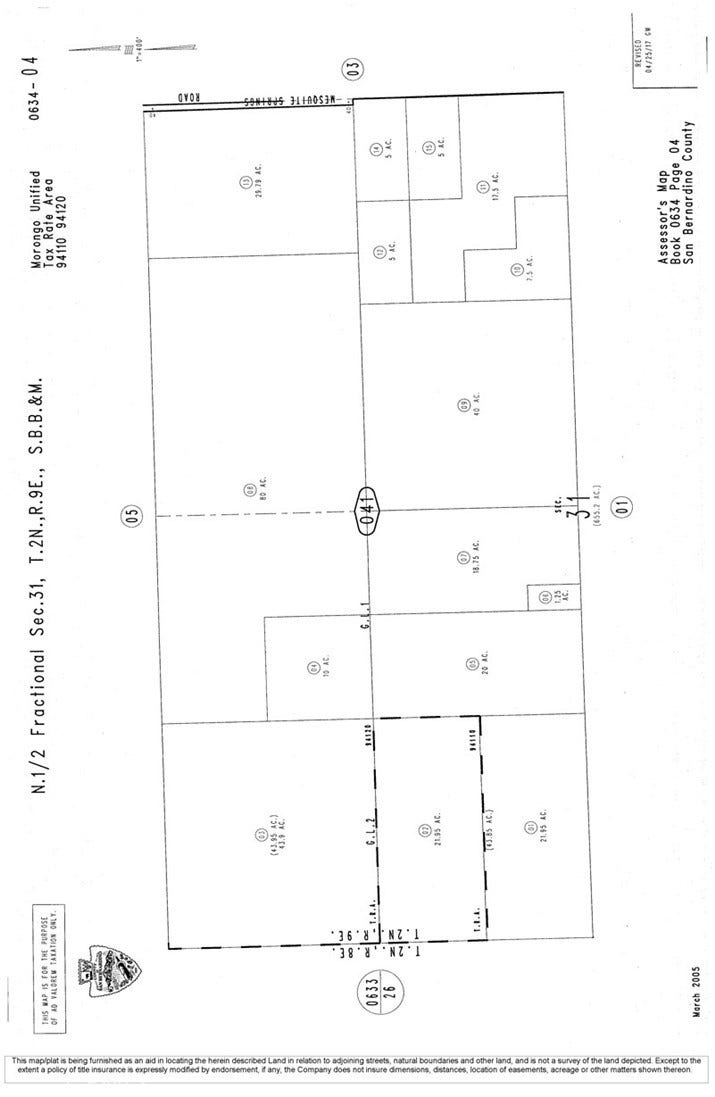 Property photo for 0 Mesquite Springs Road, Palms, CA