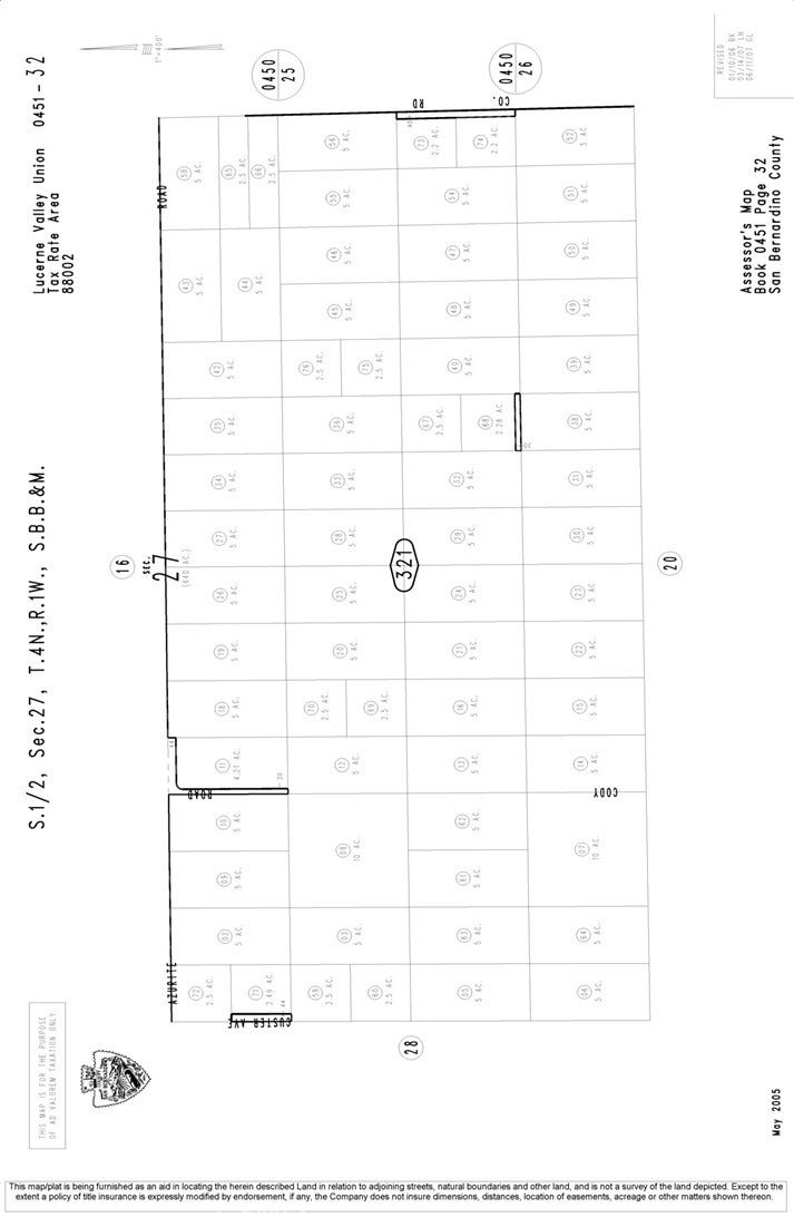Property photo for 0 Custer, Lucerne Valley, CA