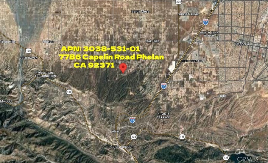 Property photo for 7786 Capelin Road, Phelan, CA