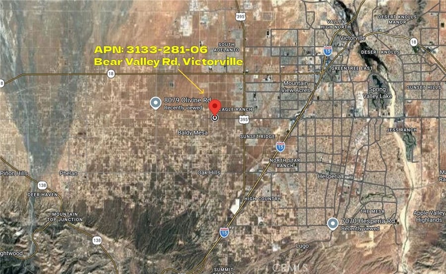 Property photo for 0 Bear Valley Road, Victorville, CA