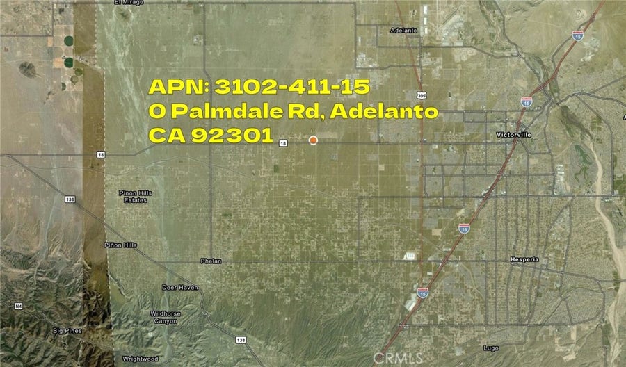 Property photo for 0 Palmdale Road, Adelanto, CA