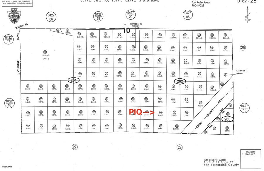 Property photo for 0 0182-262-43 Santa Catalina Avenue, Barstow, CA
