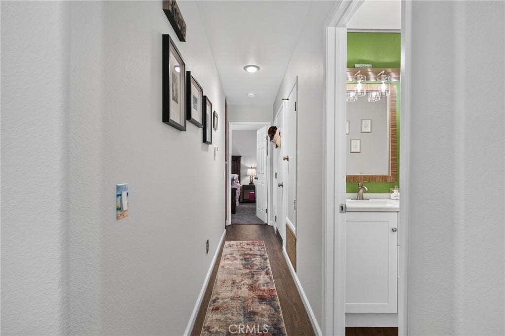Hallway to Guest Bdrm and Bath