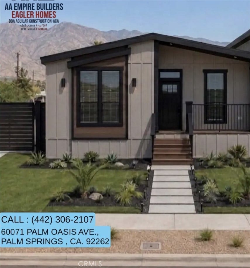 Property photo for 60071 Palm Oasis Avenue, Palm Springs, CA