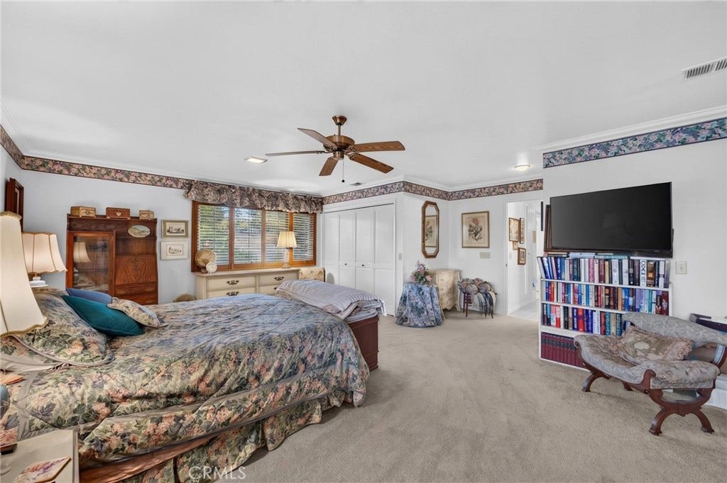1100 Via Vallarta, Riverside, CA 92506 Spacious semi-primary suite that was 2 bedrooms merged into 1. Can be easily converted back!