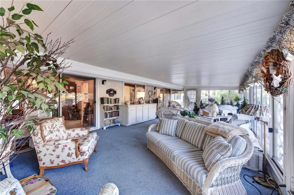 1100 Via Vallarta, Riverside, CA 92506 HUGE Sunroom approximately 800 SF (not included in home SF)
