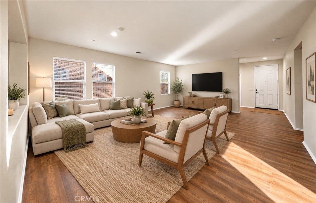 31826 livingston st, Menifee, CA 92584 VIRTUALLY STAGED: Furniture and dcor have been digitally added for illustrative purposes only. The property is currently unfurnished