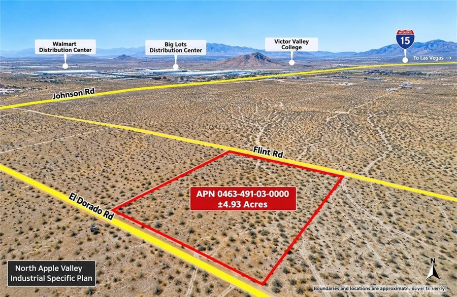 Property photo for 0 Flint, Apple Valley, CA