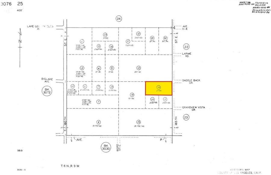Property photo for 0 185th St E, Palmdale, CA