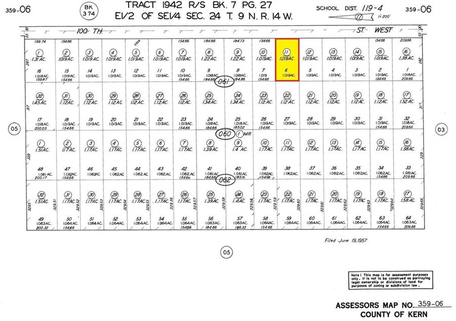 Property photo for 0 100th Street W, Rosamond, CA
