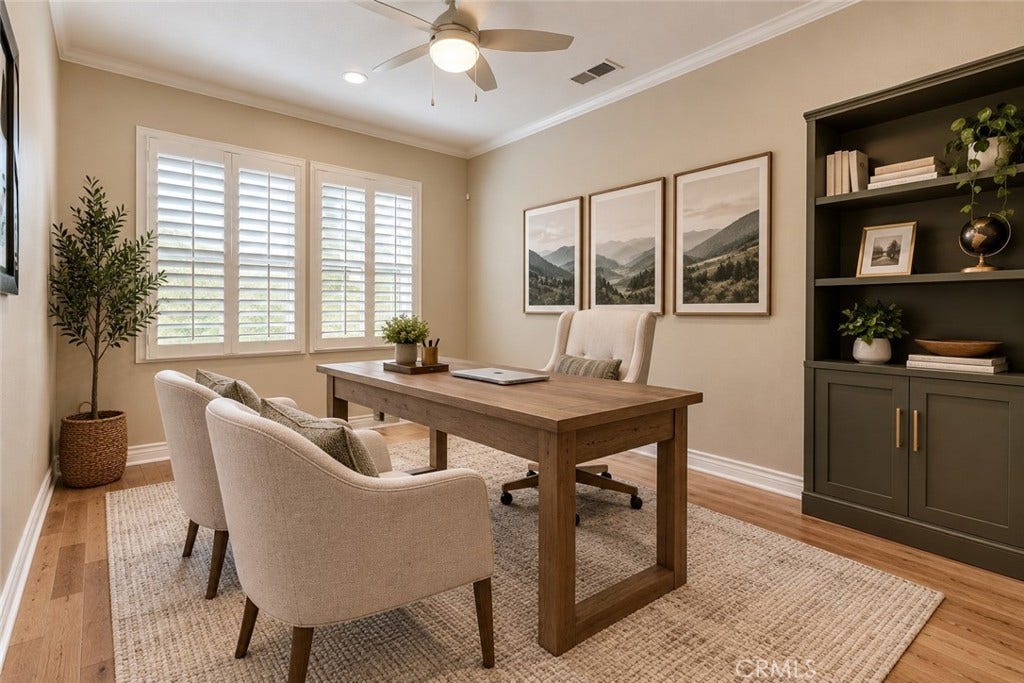 7353 Ellena W, #198, Rancho Cucamonga, CA 91730 Virtually staged den/office downstairs bedroom?