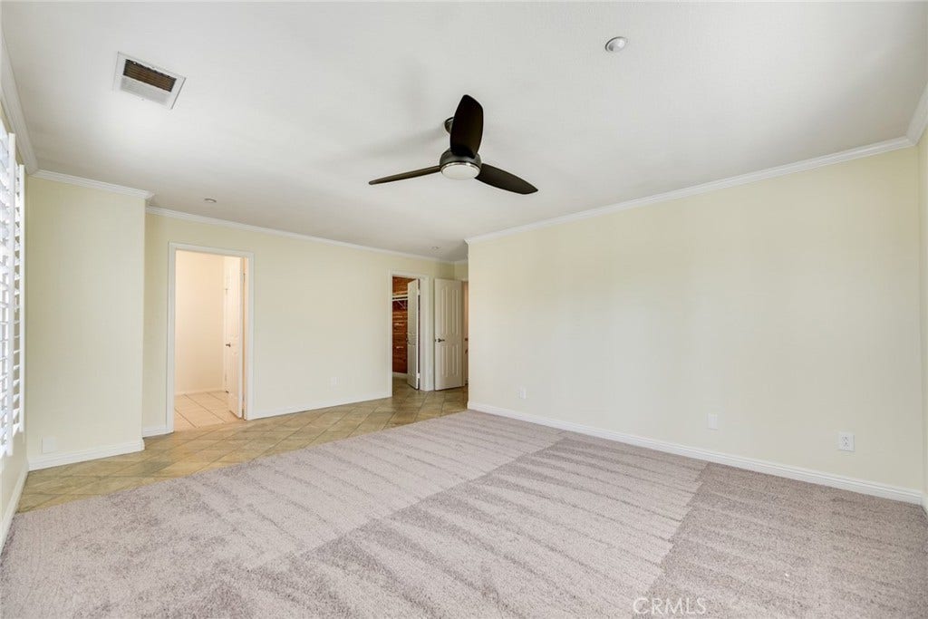 7353 Ellena W, #198, Rancho Cucamonga, CA 91730 Primary bedroom w/ walk-in closet and ensuite bath